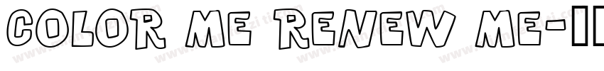 COLOR ME RENEW ME字体转换